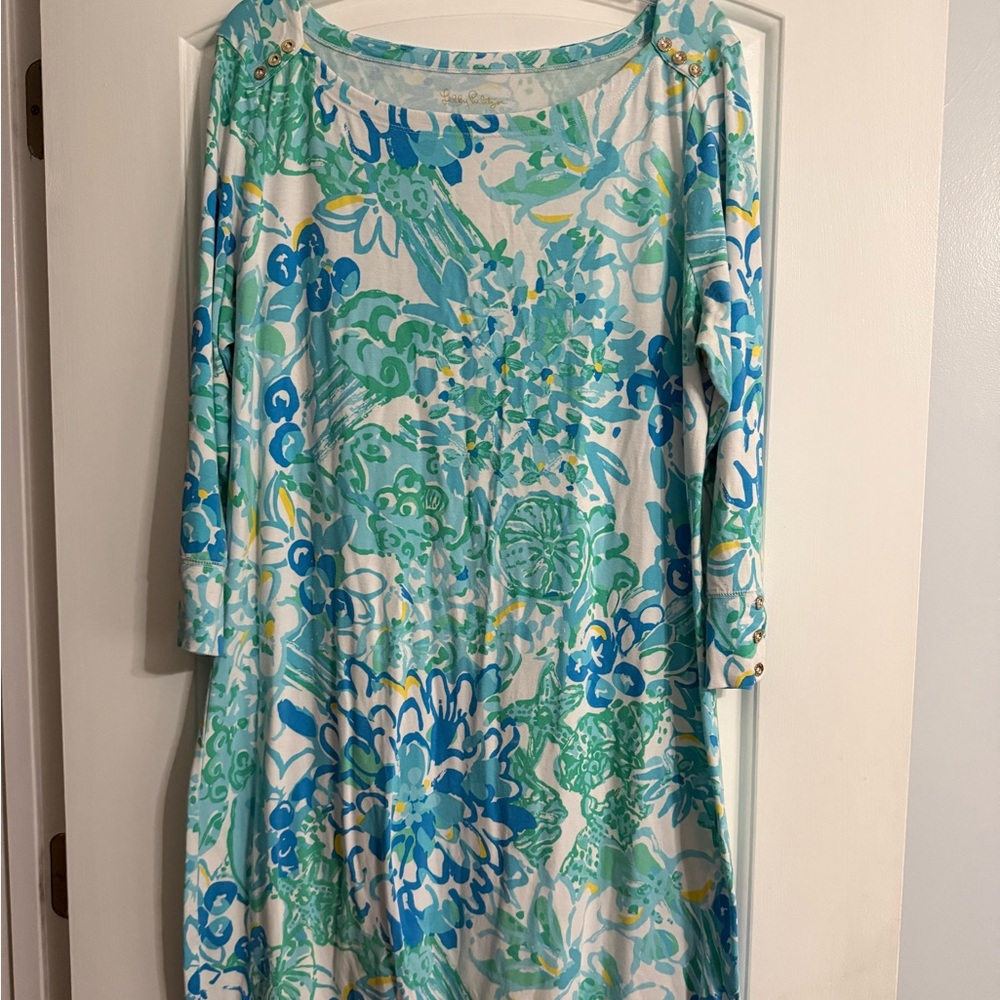 Lilly Pulitzer Sophiletta Dress, Sea Sirens, size XL